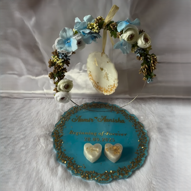 Crafting a Dream: The Story of a Custom Resin Engagement Ring Platter